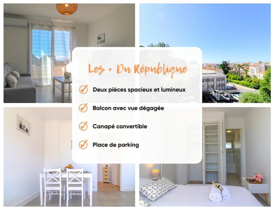 칸느 Le Republique By Apirent #Balcon #Climatisation #Parking 아파트 외부 사진